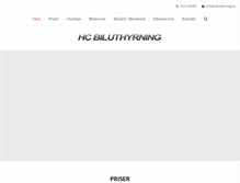 Tablet Screenshot of hcbiluthyrning.se